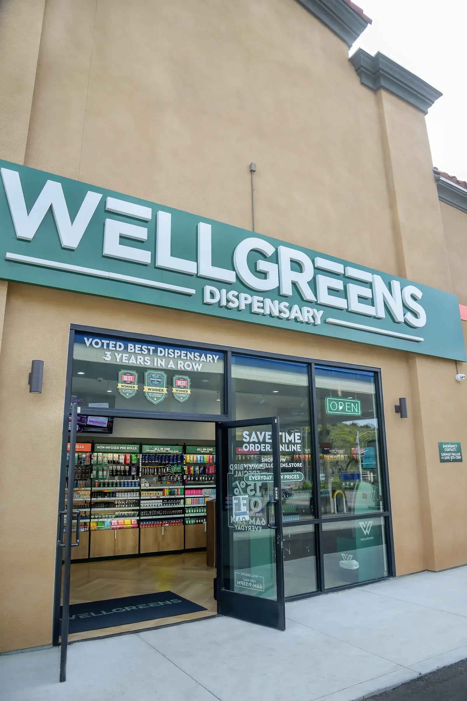Inside Wellgreens City Heights dispensary in San Diego 1